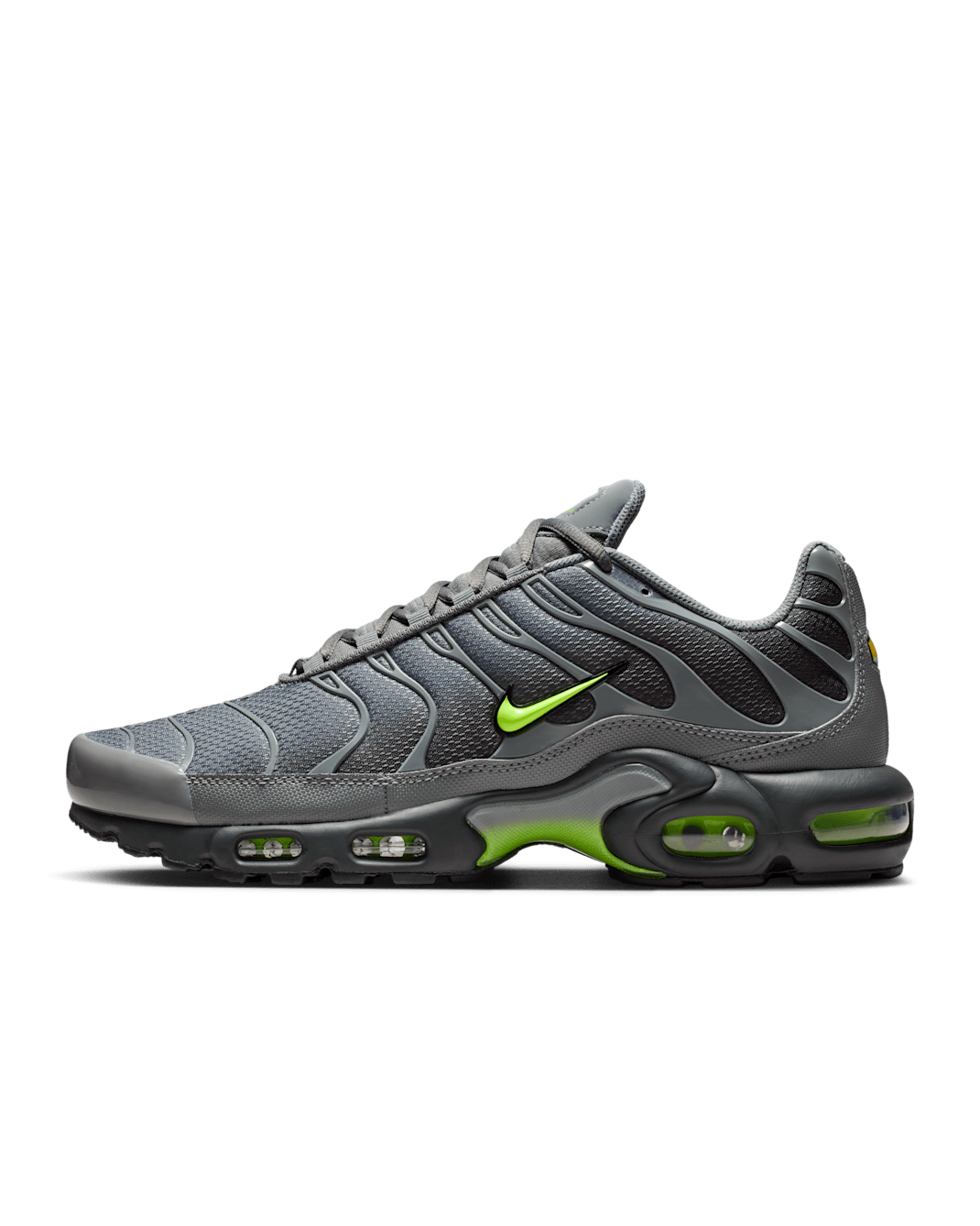 Nike Air Max Plus Men's Shoes - Smoke Grey/Dark Smoke Grey/Black/Volt