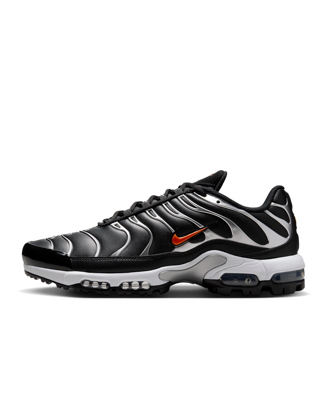Nike Air Max Plus G Golfschuh - Schwarz/Metallic Silver/Total Orange