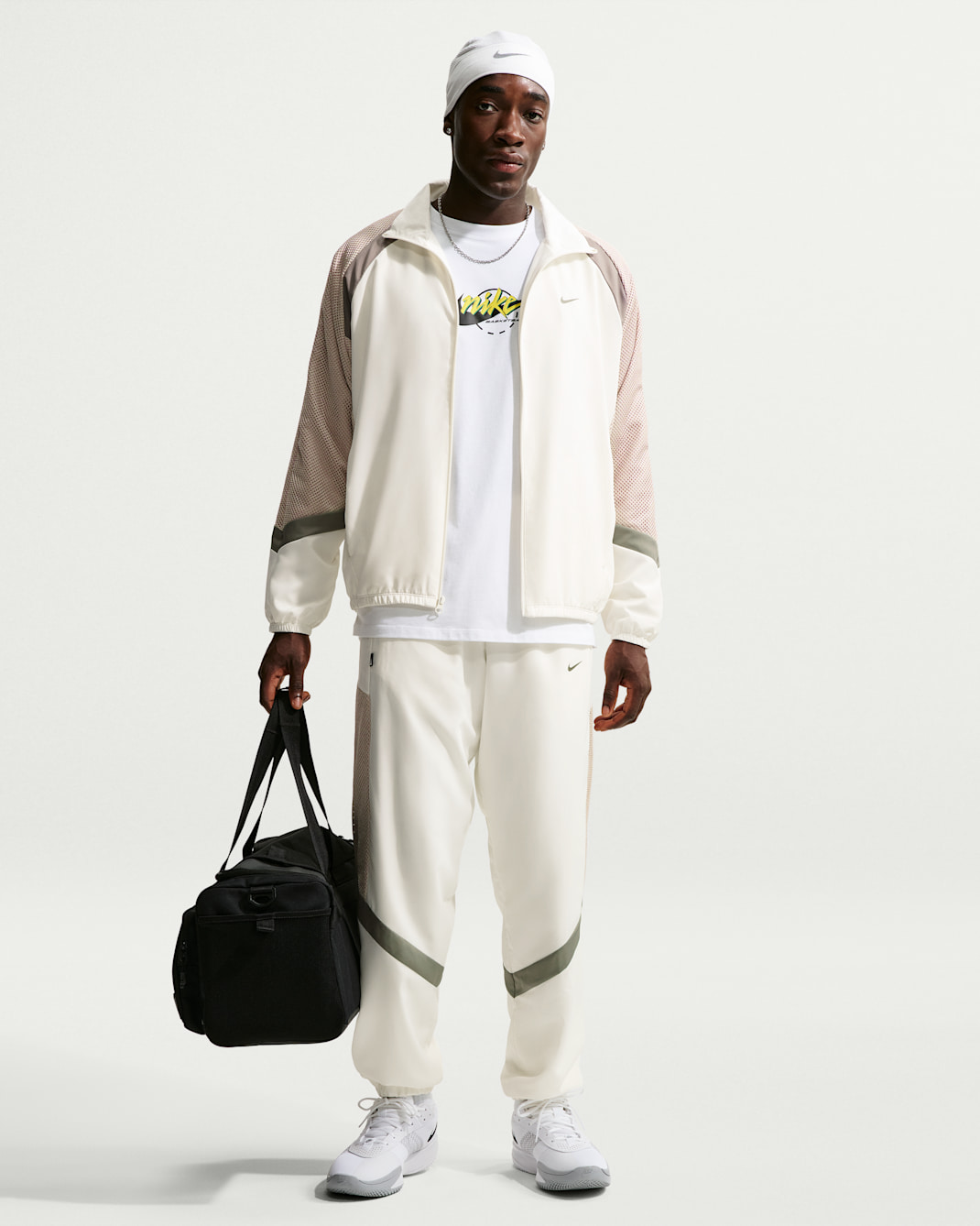 Pants de básquetbol de tejido Woven para hombre Nike Icon - Vela/Crema II/Estuco oscuro/Estuco oscuro