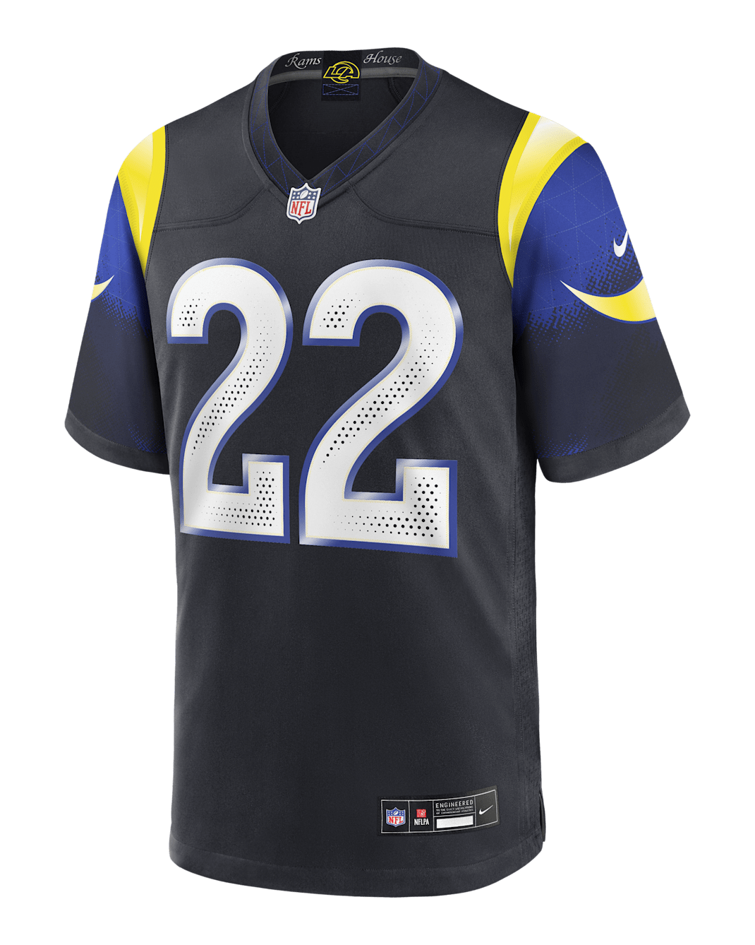 Blake Corum Los Angeles Rams Rivalries Collection Men’s Nike NFL Game Jersey - Navy