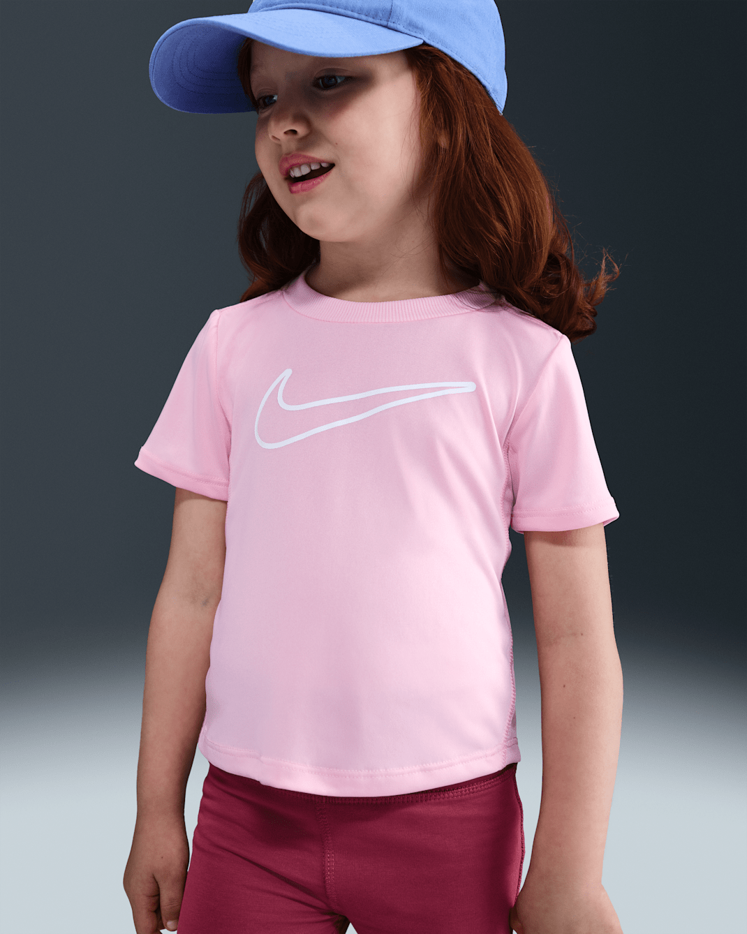Nike Dri-FIT All Day Play T-Shirt (Kleinkinder) - Medium Soft Pink