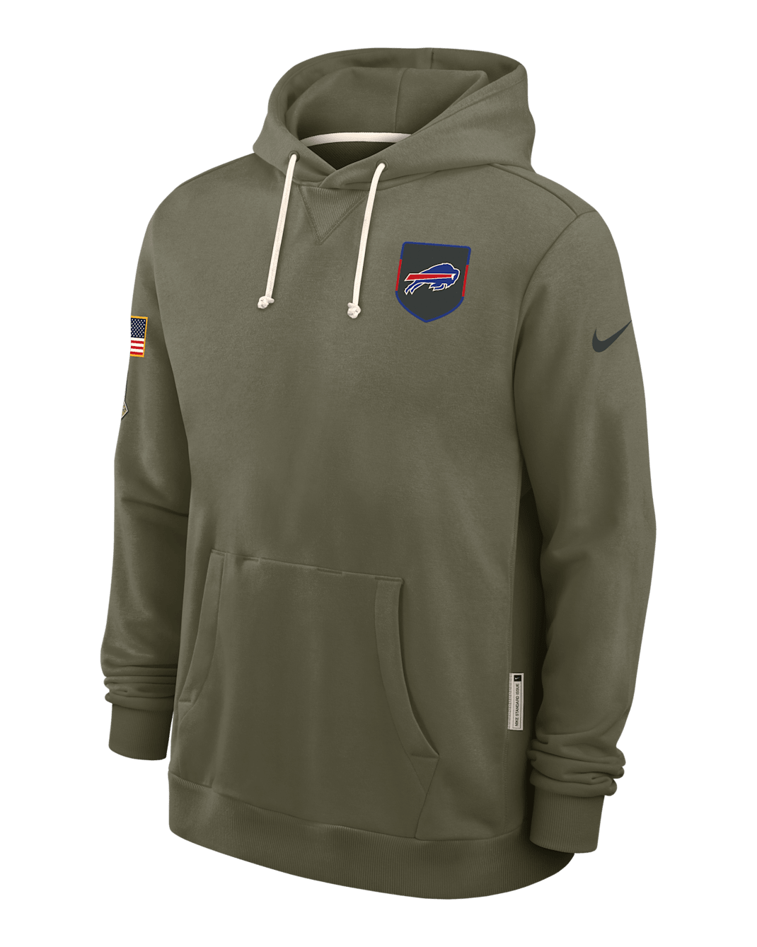Buffalo Bills Salute to Service Sideline Dominant Force Men's Nike Dri-FIT NFL Pullover Hoodie - Medium Olive