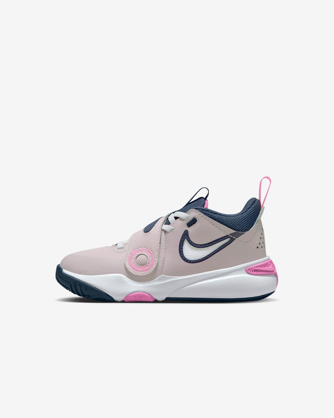 Nike Team Hustle D 11 小童鞋款 - Platinum Violet/Playful Pink/Midnight Navy/白色