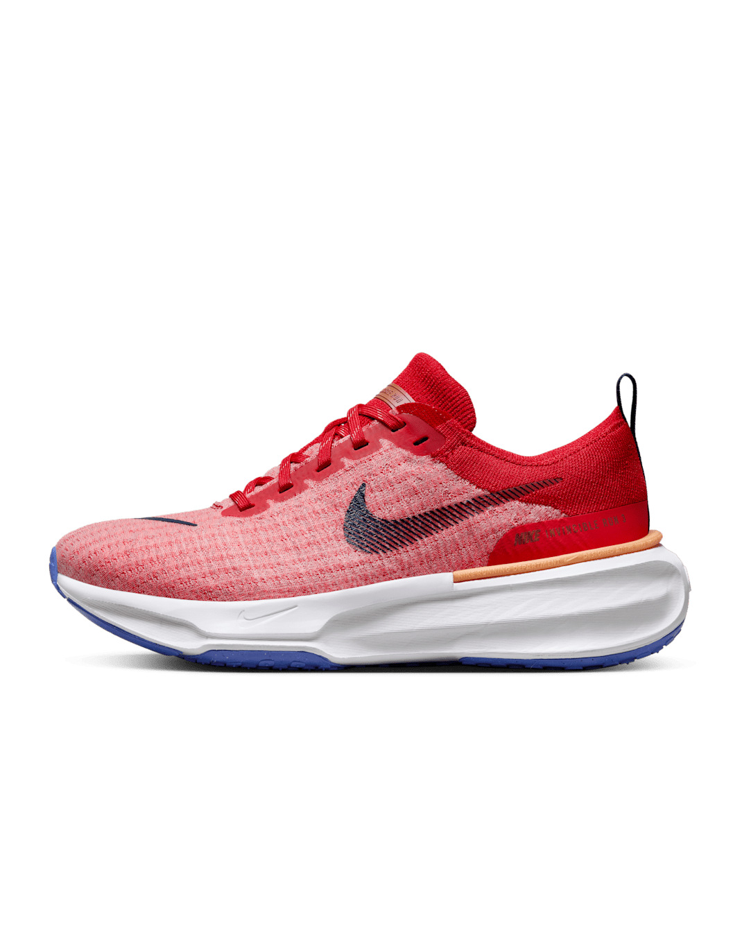 Nike Invincible 3 Men's Road Running Shoes (Extra Wide) - University Red/Blue Joy/Rugged Orange/Midnight Navy