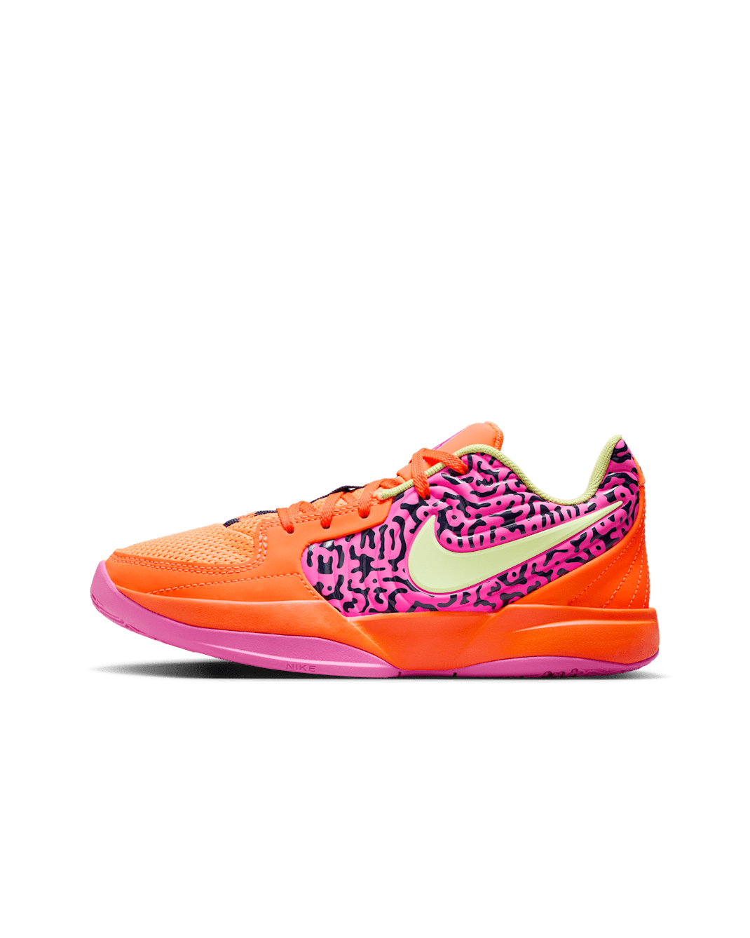 Tenis de básquetbol para niños grandes JA 2 SE - Obsidiana/Naranja total/Rosa paleta/Toque de limón claro