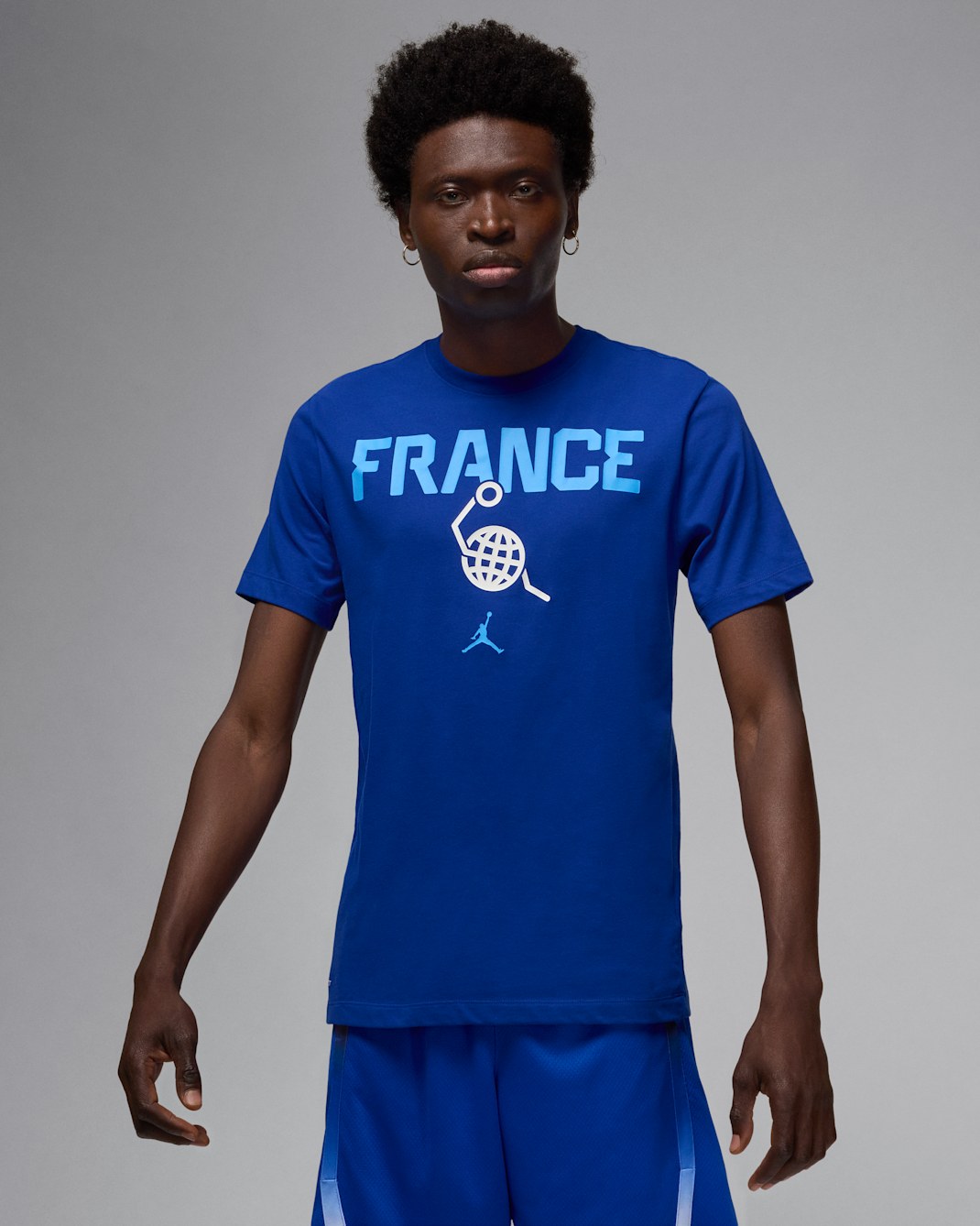 T-shirt Nike Basketball France pour homme - Old Royal/Old Royal/Blanc/University Blue