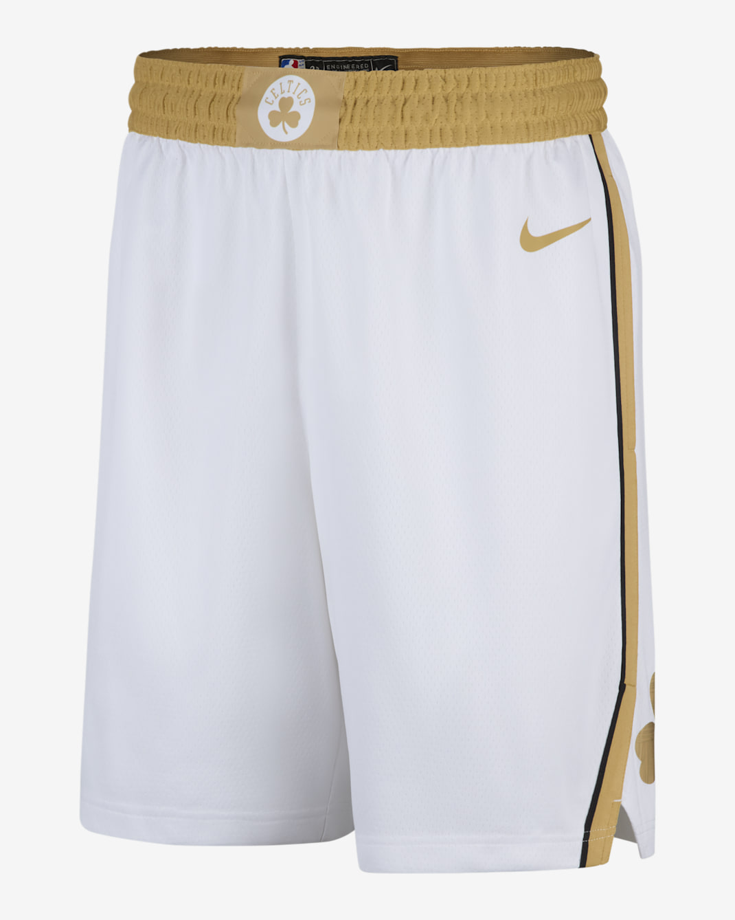Shorts Boston Celtics City Edition Swingman Nike Dri-FIT NBA - Uomo - Bianco/Club Gold