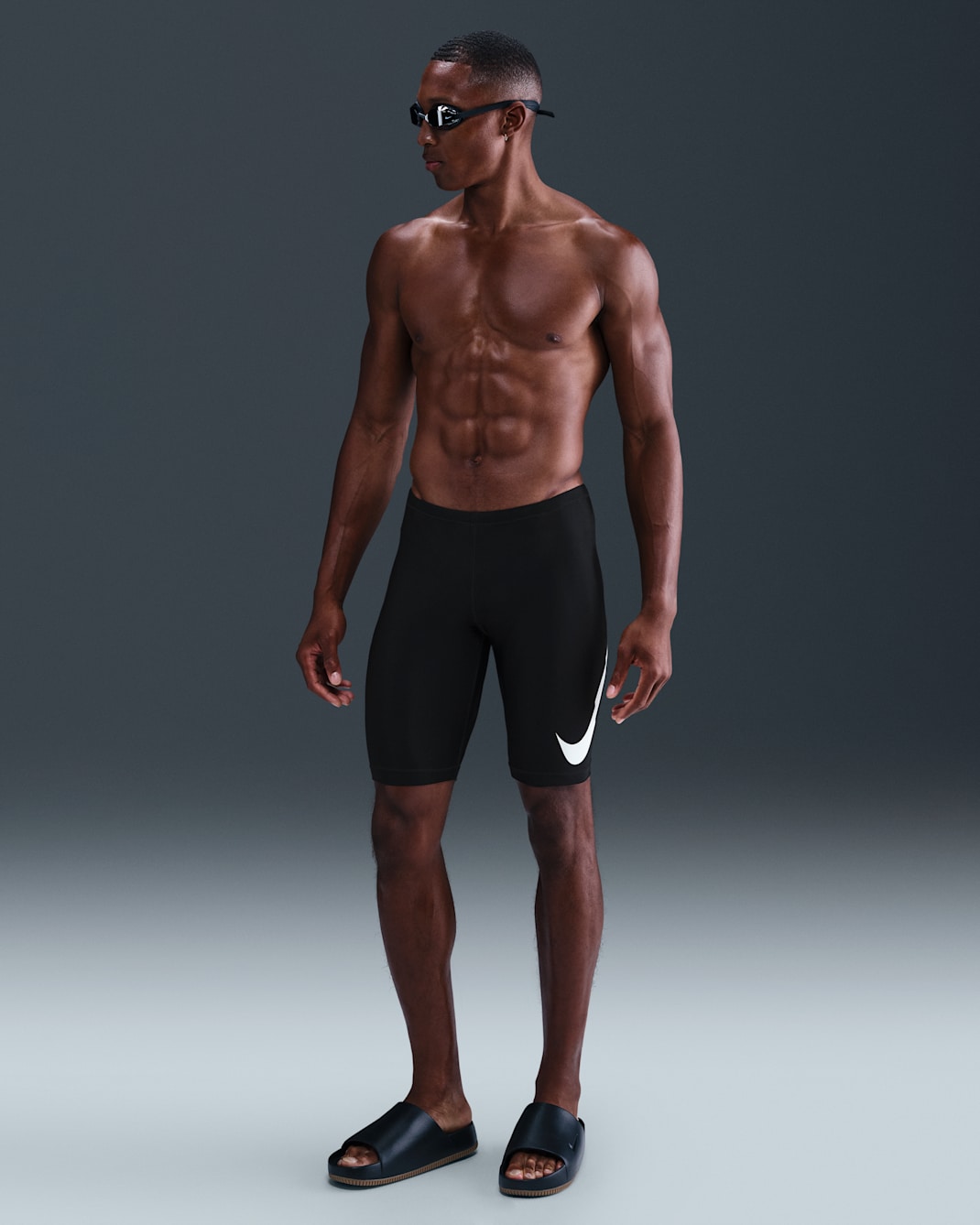 Jammer para hombre Nike Swim - Negro/Turquesa desteñido/Turquesa desteñido