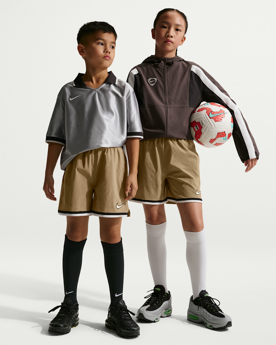 Nike Energy Big Kids' Dri-FIT Soccer Shorts - Filbert/Off Noir/Summit White/Summit White