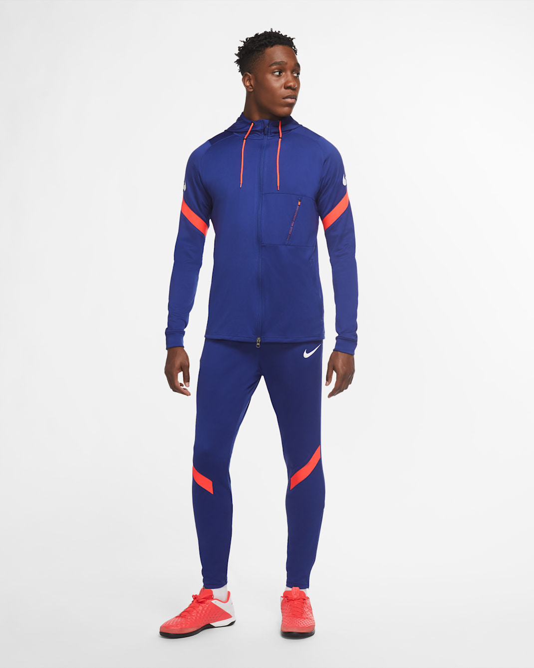 Nike Dri-FIT Strike Men's Knit Football Tracksuit - Deep Royal Blue/Deep Royal Blue/Bright Crimson/White