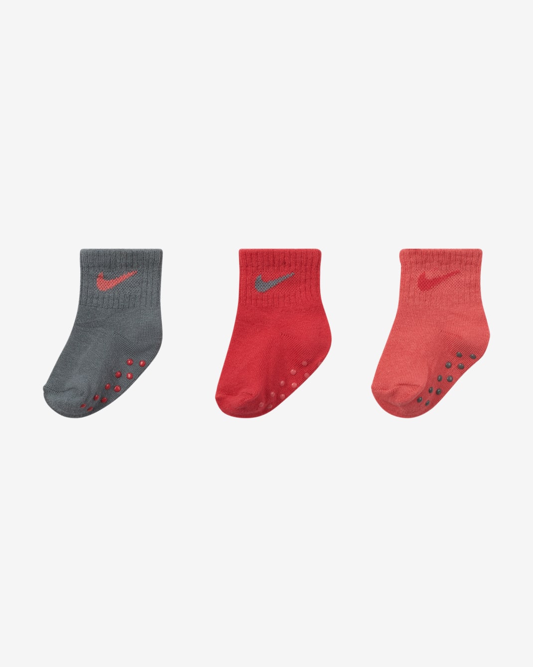 Nike Toddler Ankle Socks (3 Pairs) - Multi-Color