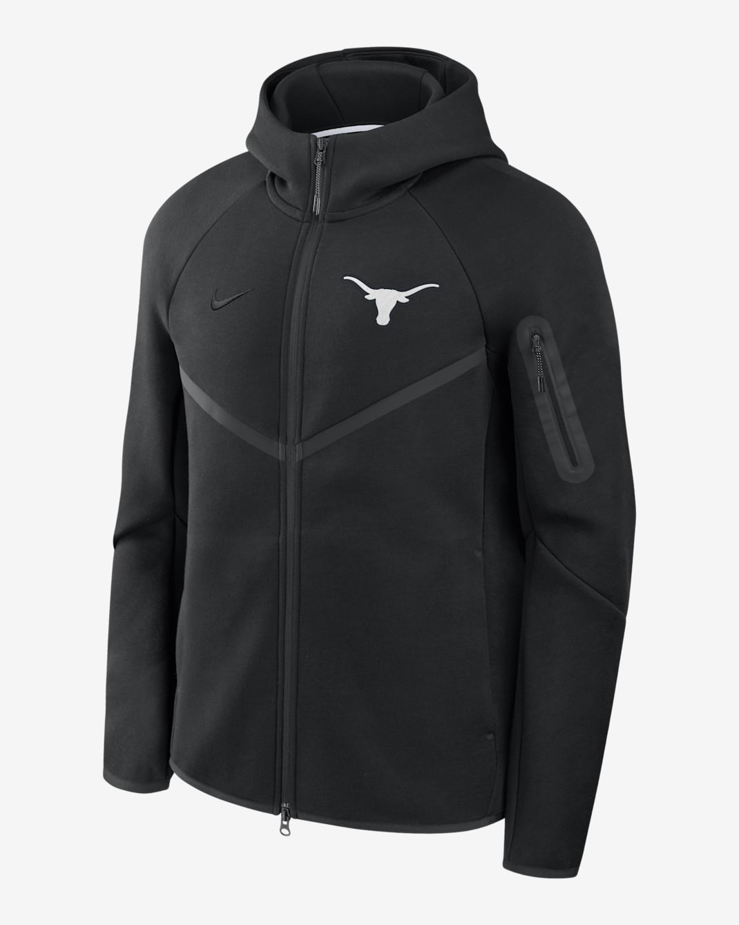 Texas Tech Fleece Windrunner Men's Nike College Full-Zip Hooded Jacket - Black