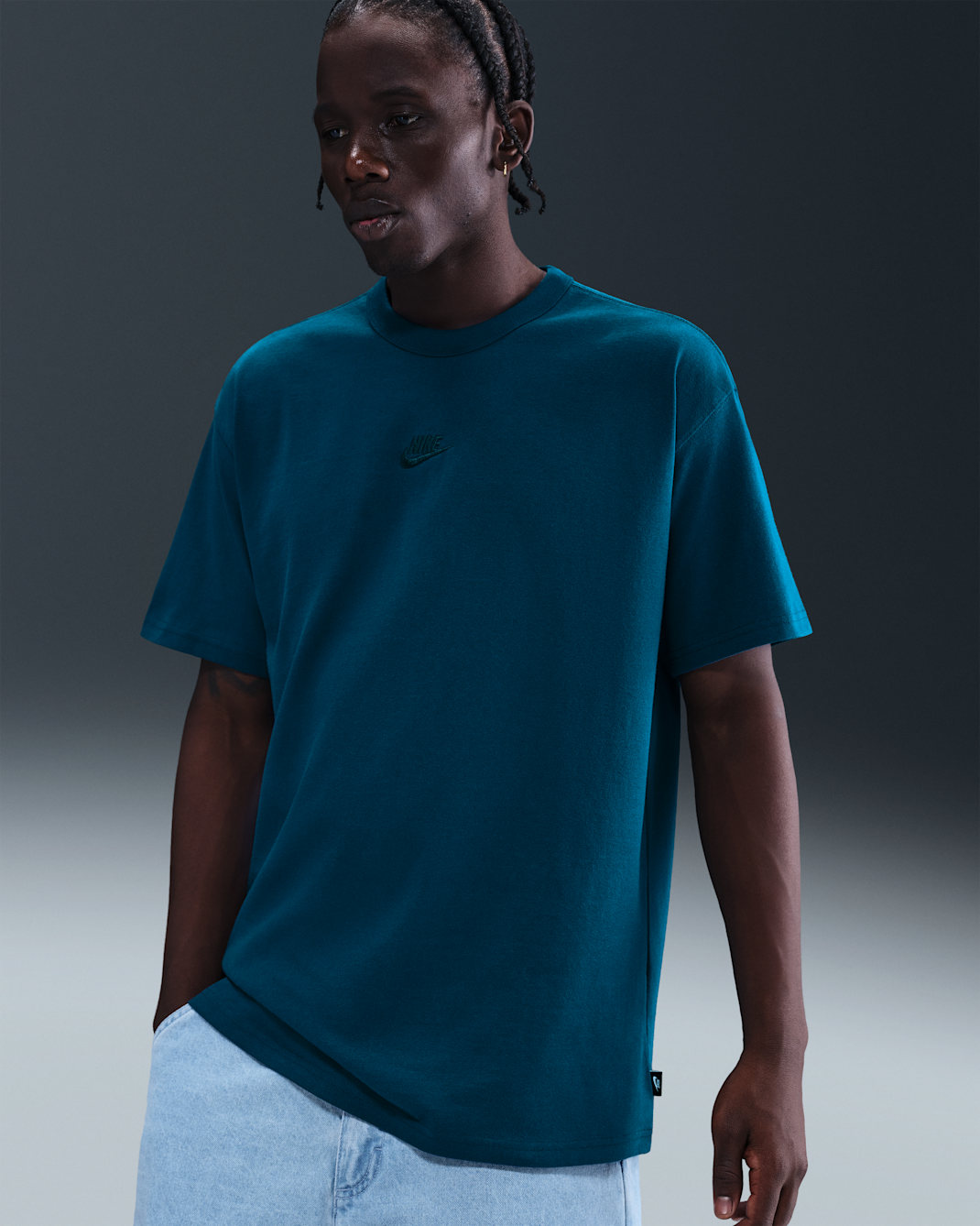 Ανδρικό T-Shirt Nike Sportswear Premium Essentials - Blue Force