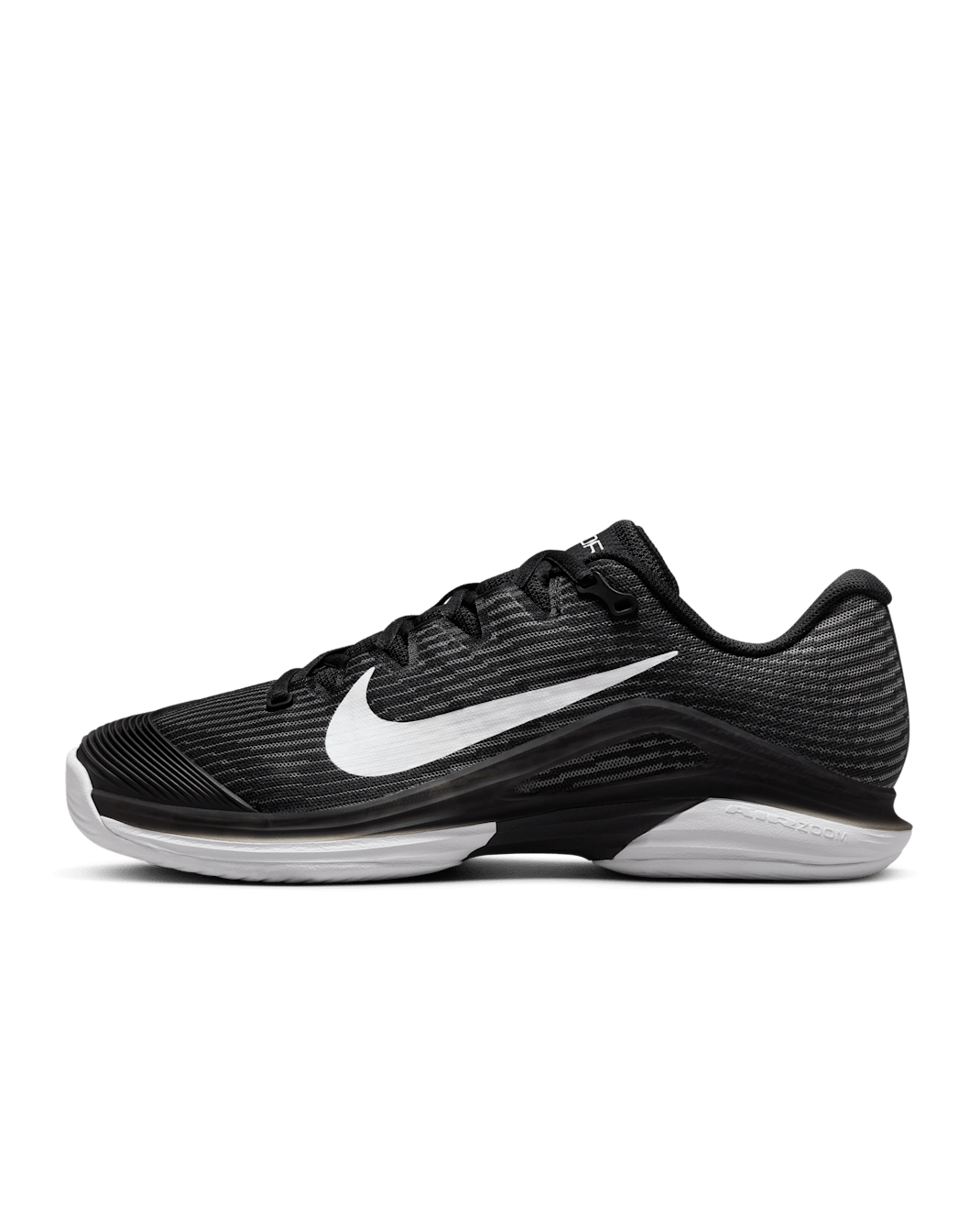Nike Vapor 12 Women's Hard Court Tennis Shoes - Black/Dark Smoke Grey/White