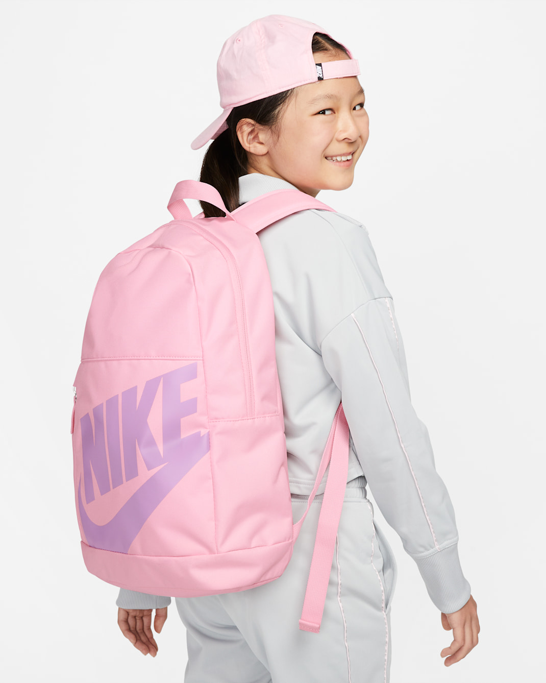 Nike Elemental Kids' Backpack (20L) - Medium Soft Pink/Medium Soft Pink/Rush Fuchsia