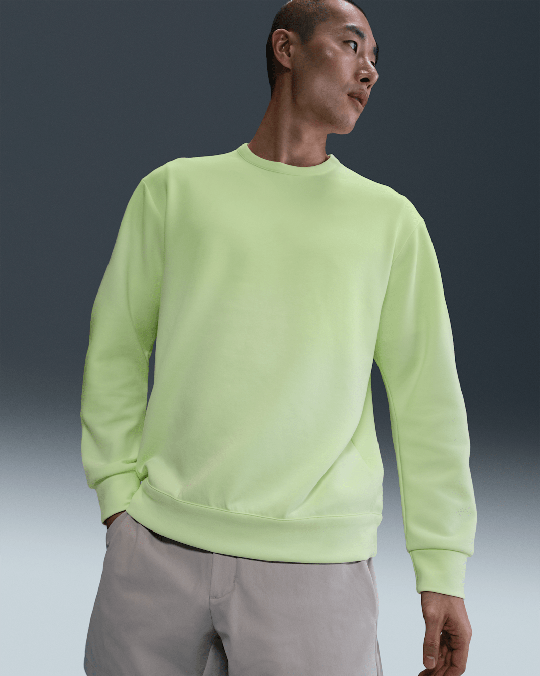 Nike 24.7 ImpossiblySoft Dri-FIT Rundhalsshirt (Herren) - Barely Volt/Volt Ice