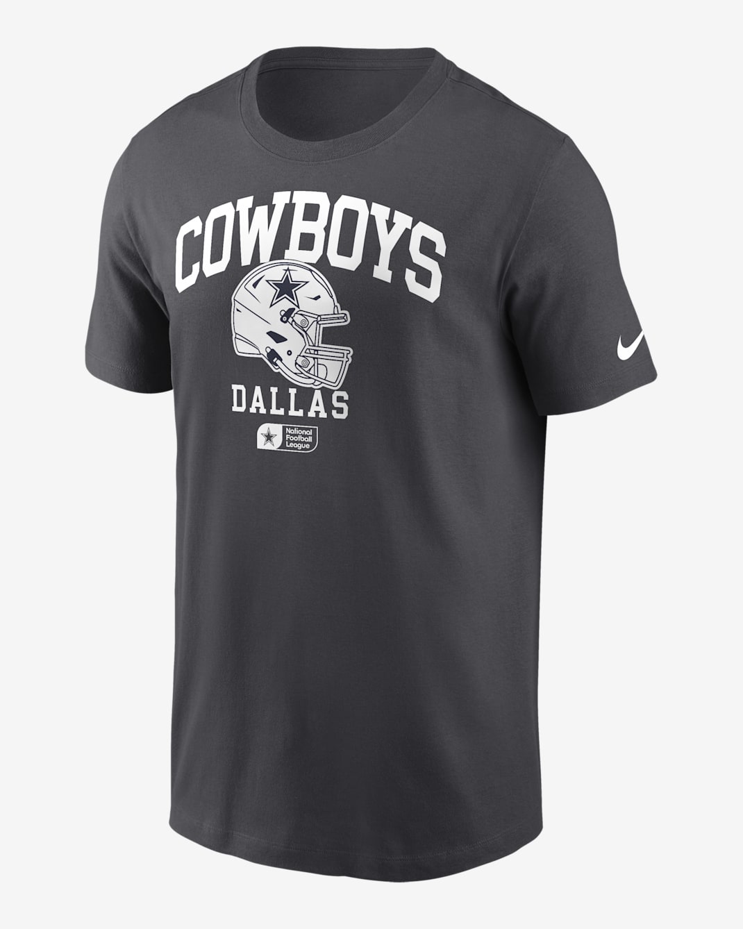 Dallas Cowboys Helmet Essential Men's Nike NFL T-Shirt - Charcoal
