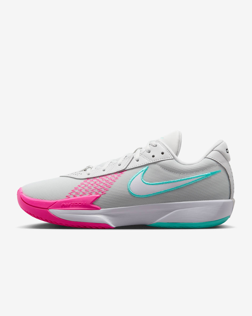 Nike G.T. Cut Academy EP Basketball Shoes - Photon Dust/Pink Blast/Dynamic Turquoise/White