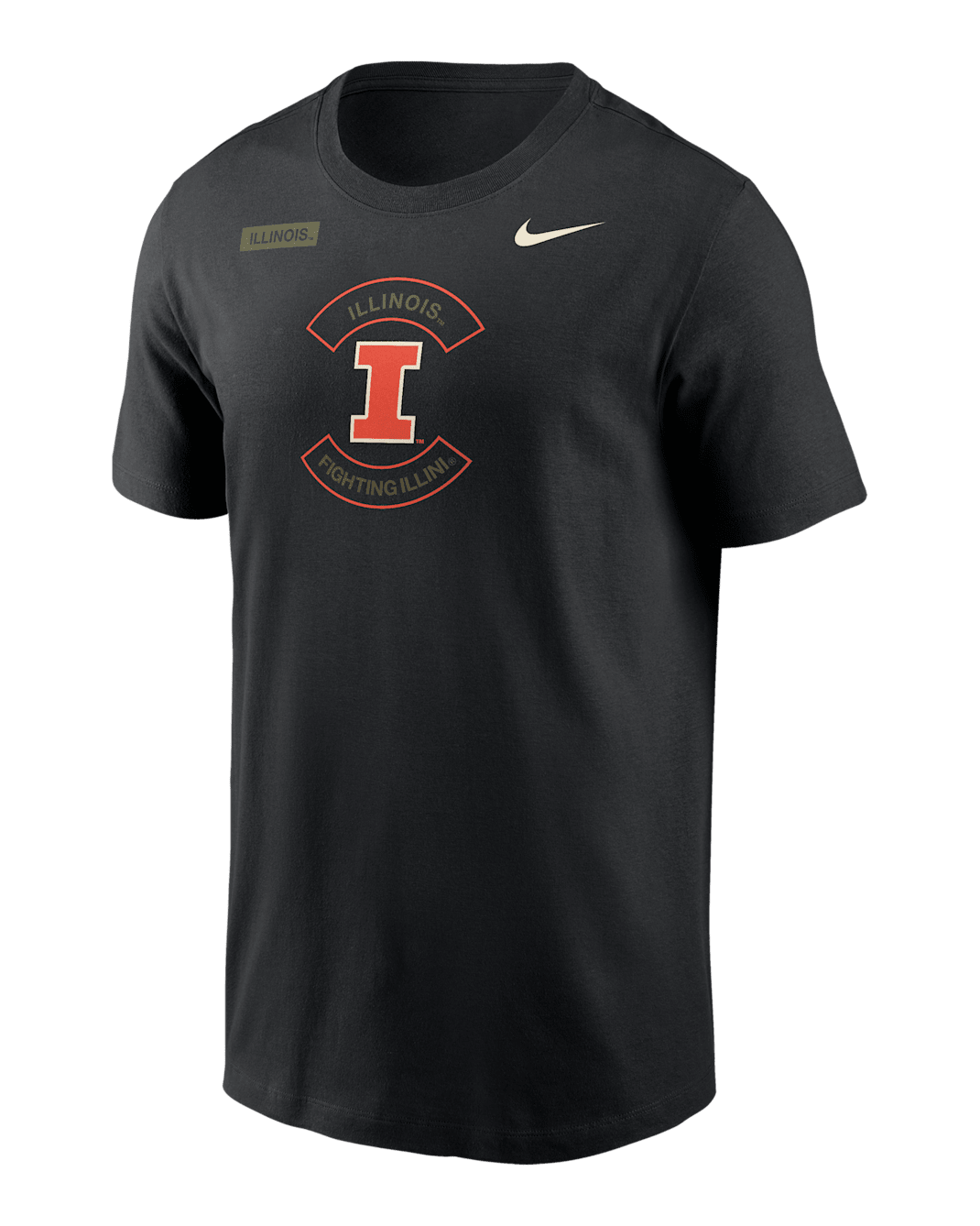 Illinois Fighting Illini Team Issue Men's Nike Dri-FIT T-Shirt - Black