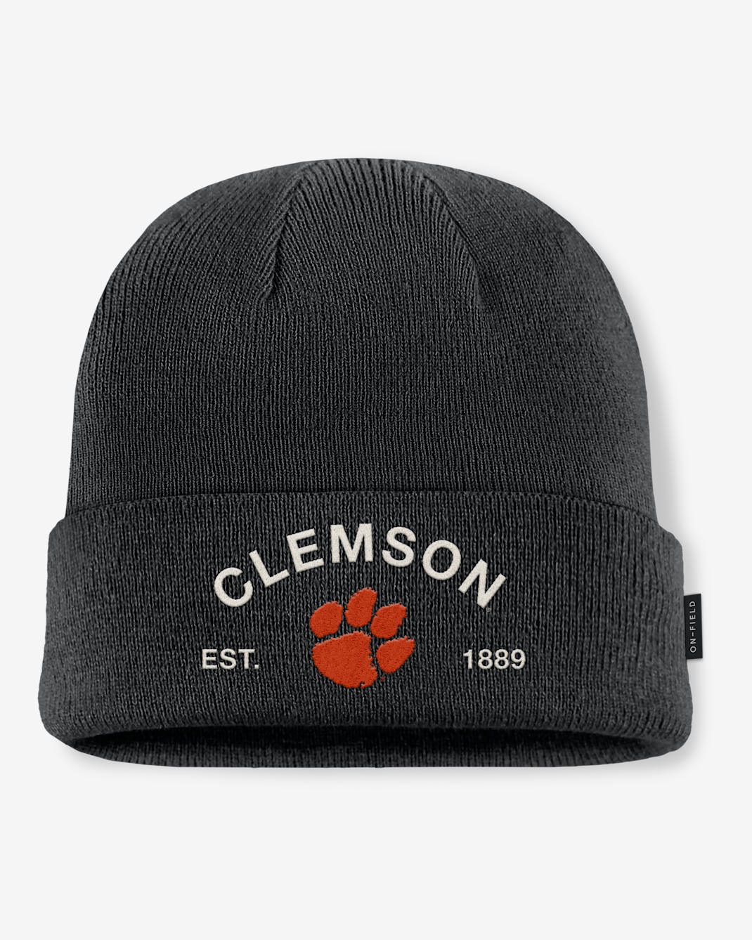 Clemson 2025 Military Appreciation Men's Nike College Cuffed Beanie - Black