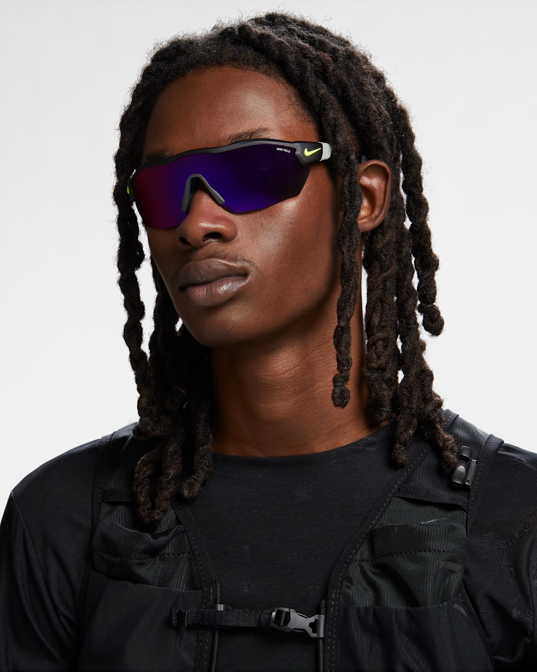 Nike Show X3 Elite Field Tint Sunglasses - Black/Volt