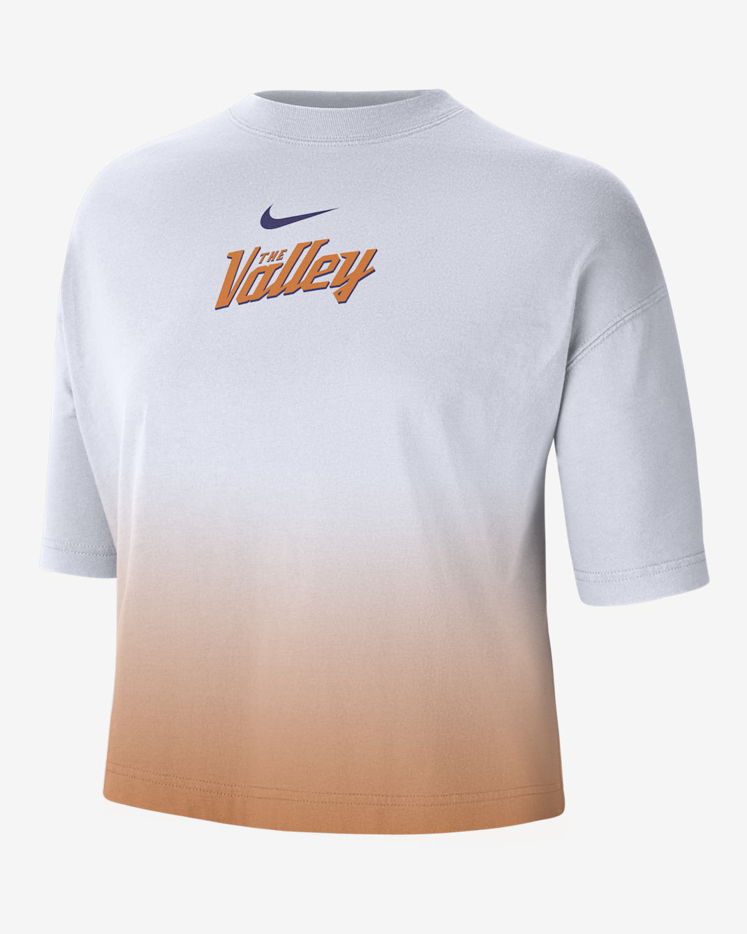 Phoenix Suns Courtside City Edition Premium Women's Nike NBA Boxy T-Shirt - White