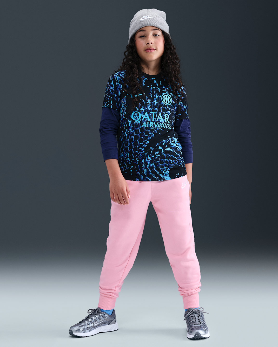 Pantalon taille haute ajusté Nike Sportswear Club Fleece pour ado (fille) - Medium Soft Pink/Medium Soft Pink/Blanc