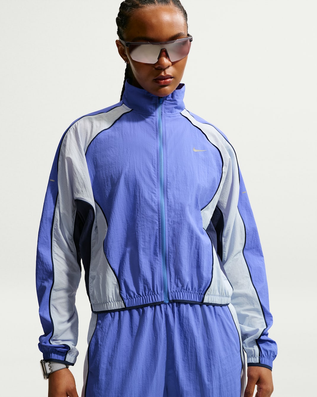Nike Swift Women's Repel UV Protection Running Jacket - Sapphire/Hydrogen Blue/Midnight Navy