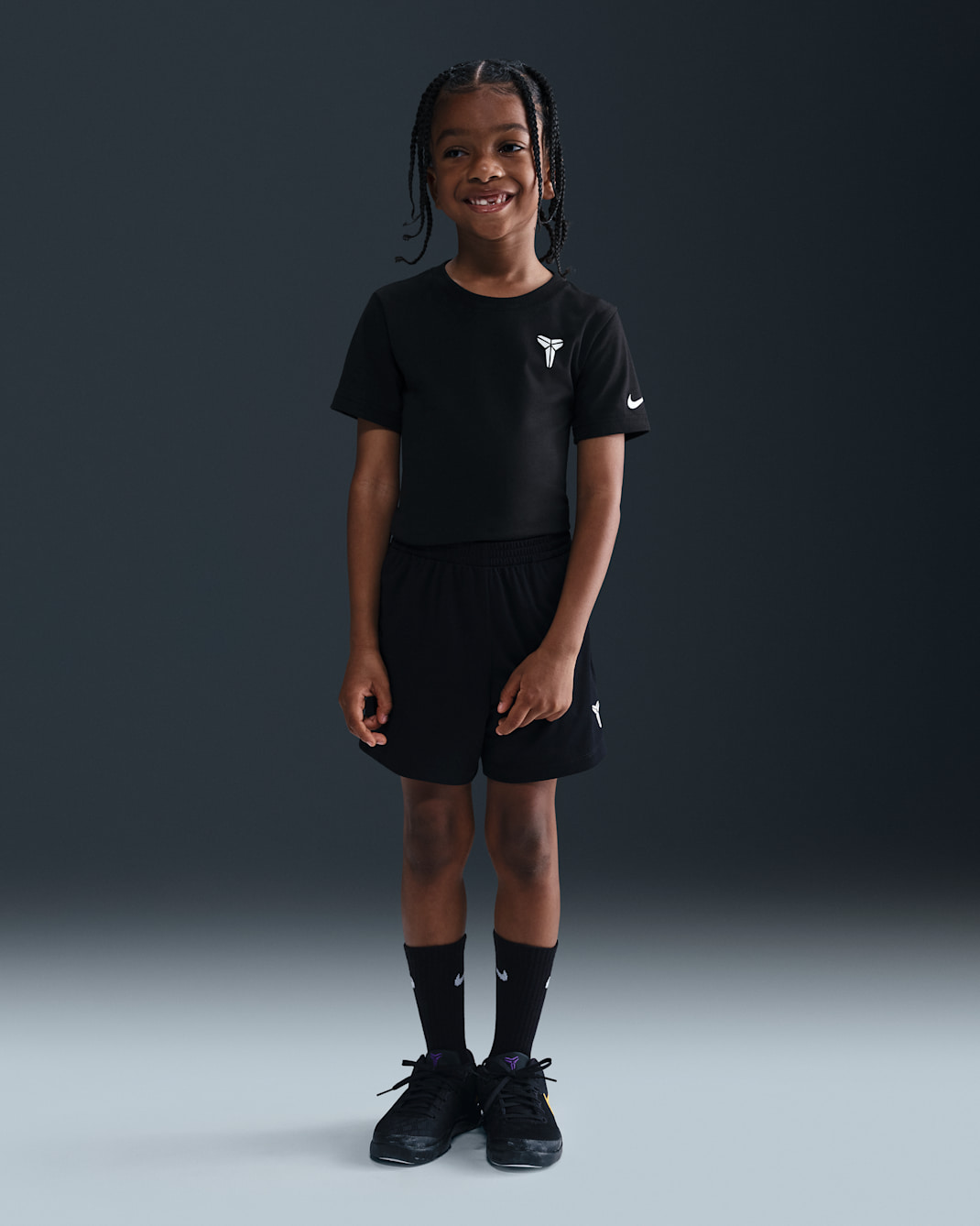 Shorts para niños talla pequeña Nike Dri-FIT Kobe Bryant - Negro