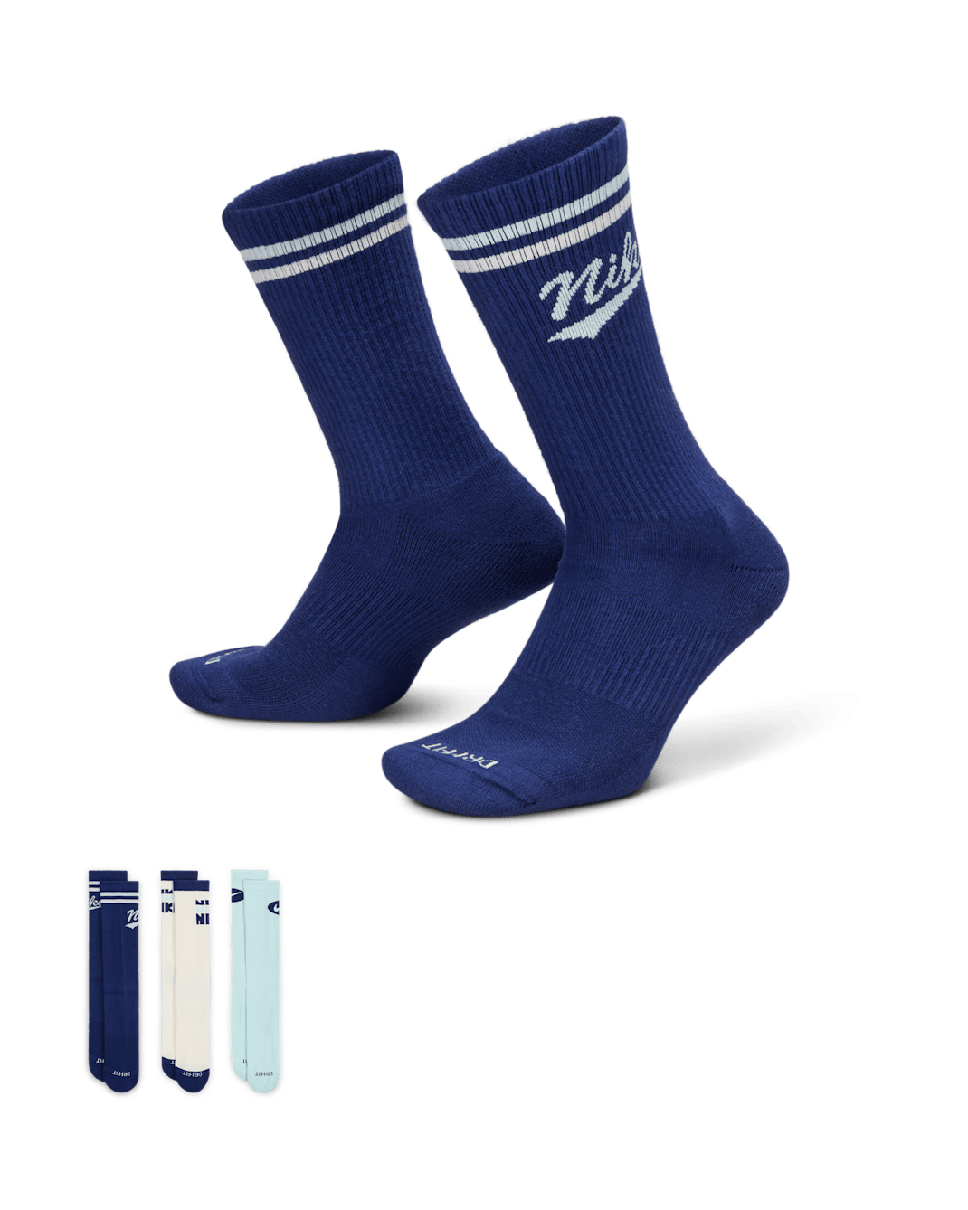 Nike Everyday Plus Crew Socks (3 Pairs) - Multi-Colour
