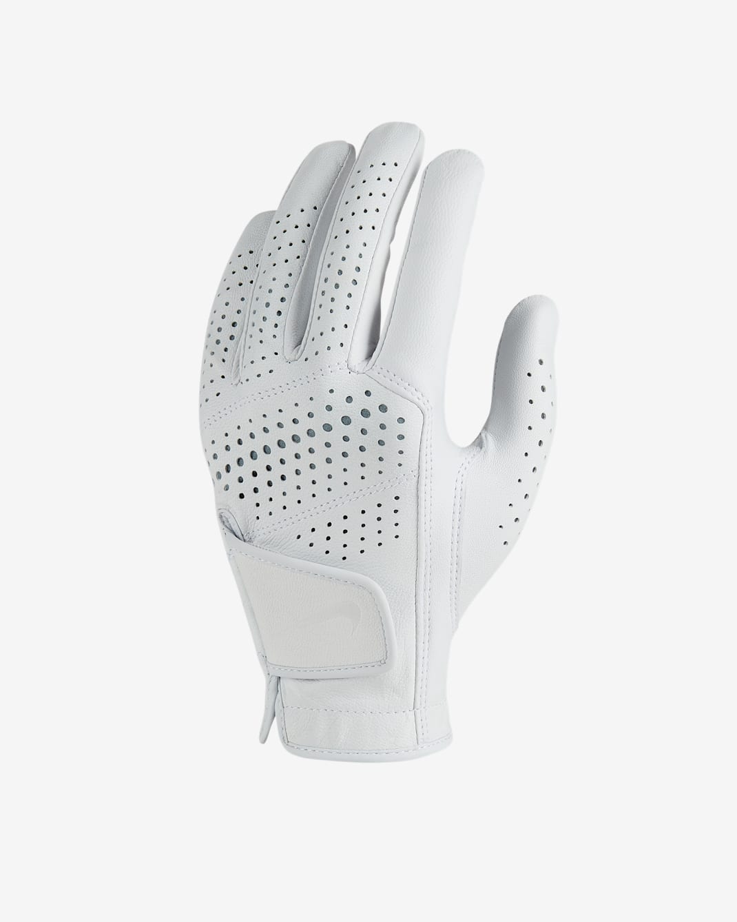 Guante de golf para mujer Nike Tour Classic II (izquierdo, talla normal) - Blanco/Plata