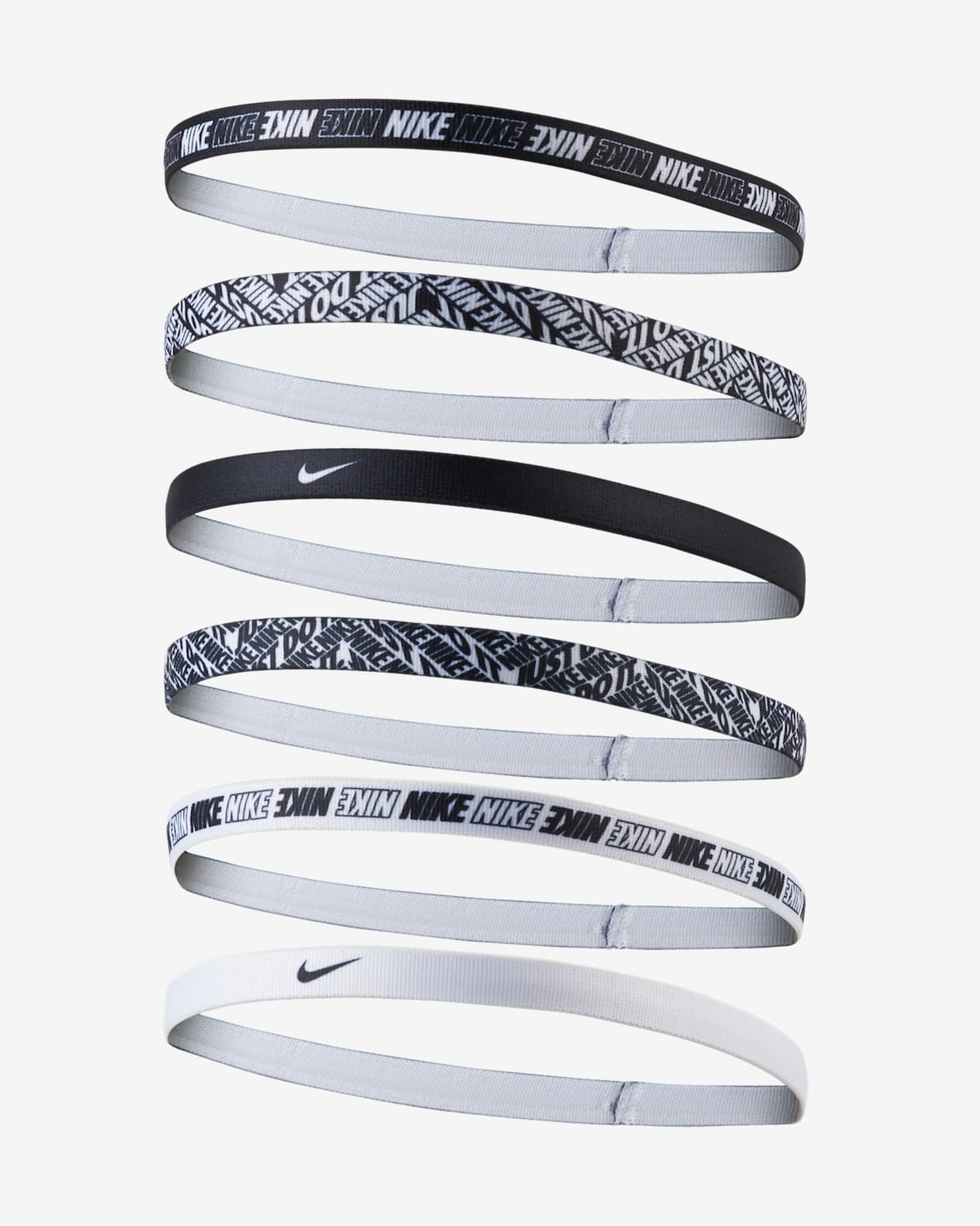 Nike Headbands (6 Pack) - Black/White