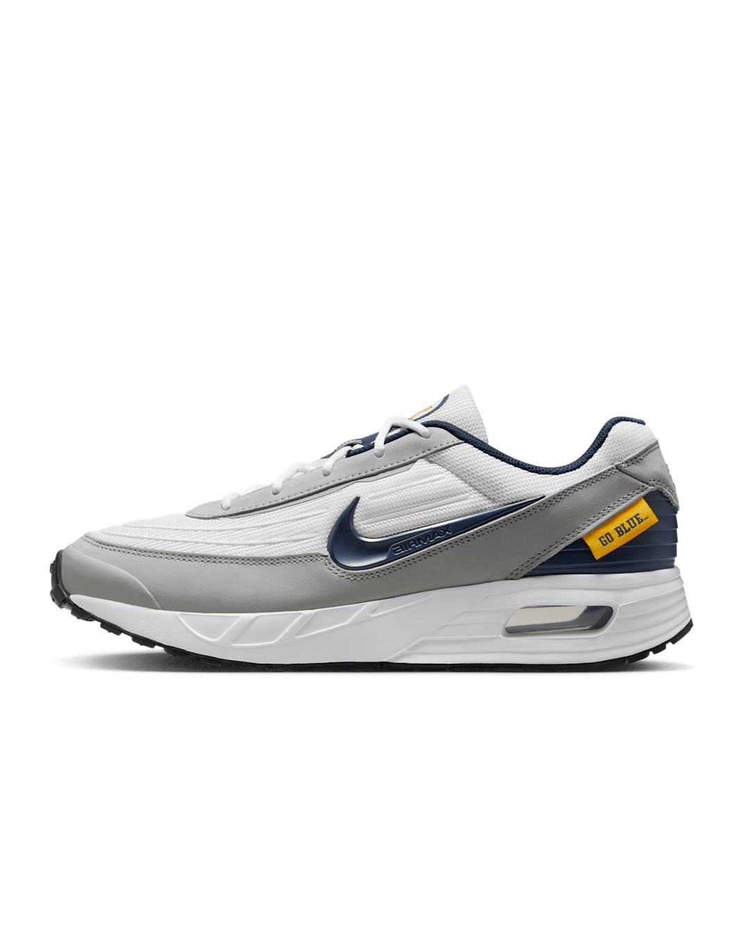 Nike College Air Max Verse (Michigan) Men's Shoes - White/Light Smoke Grey/College Navy