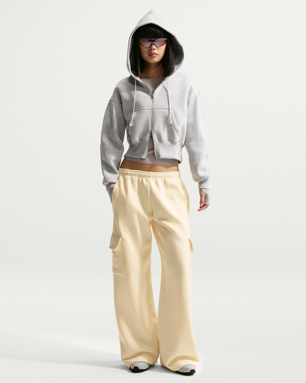 Nike Sportswear Phoenix Fleece Women's Cargo Sweatpants - Alabaster/Sail