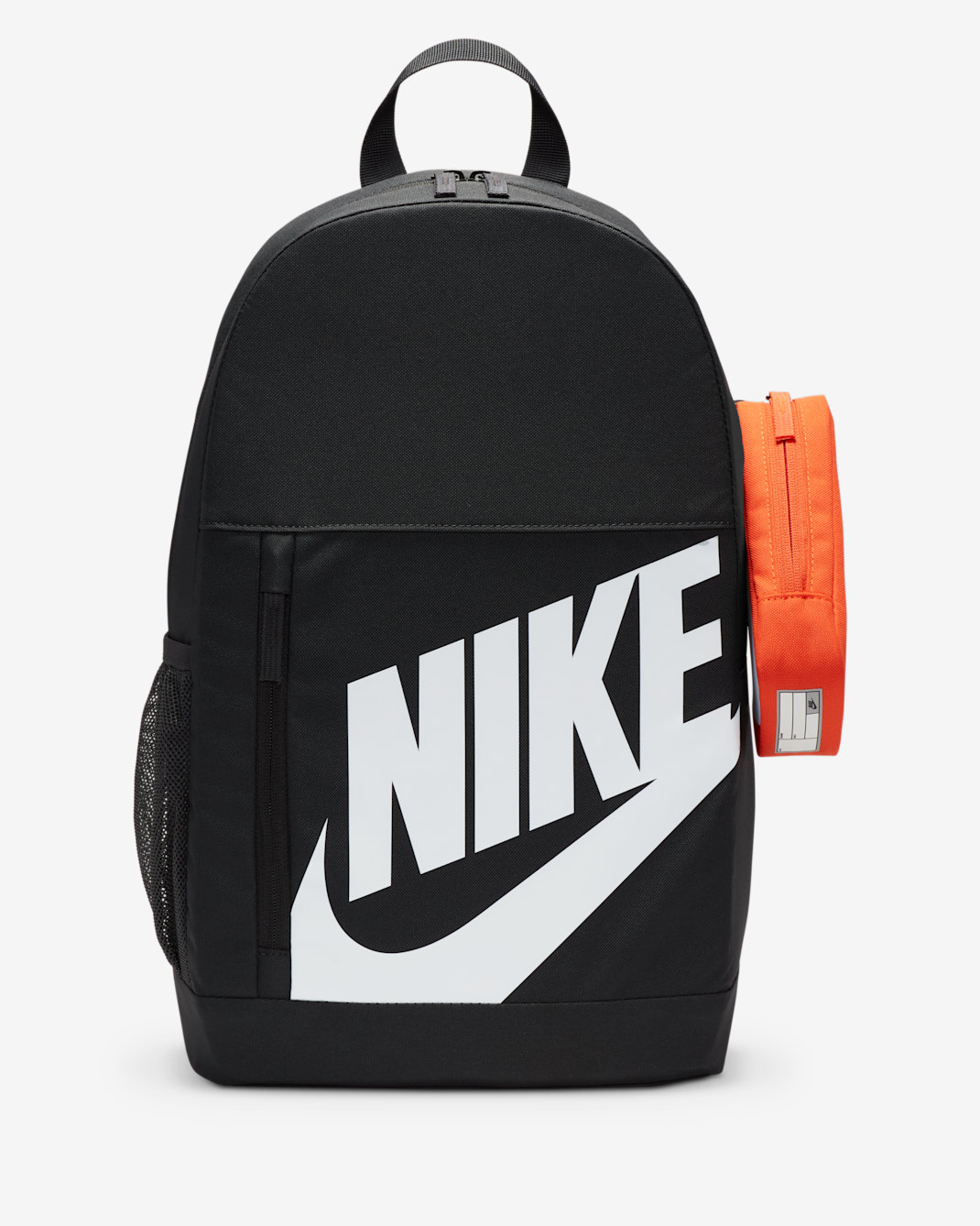 Nike Elemental Big Kids' Backpack (20L) - Dark Smoke Grey/Orange/White