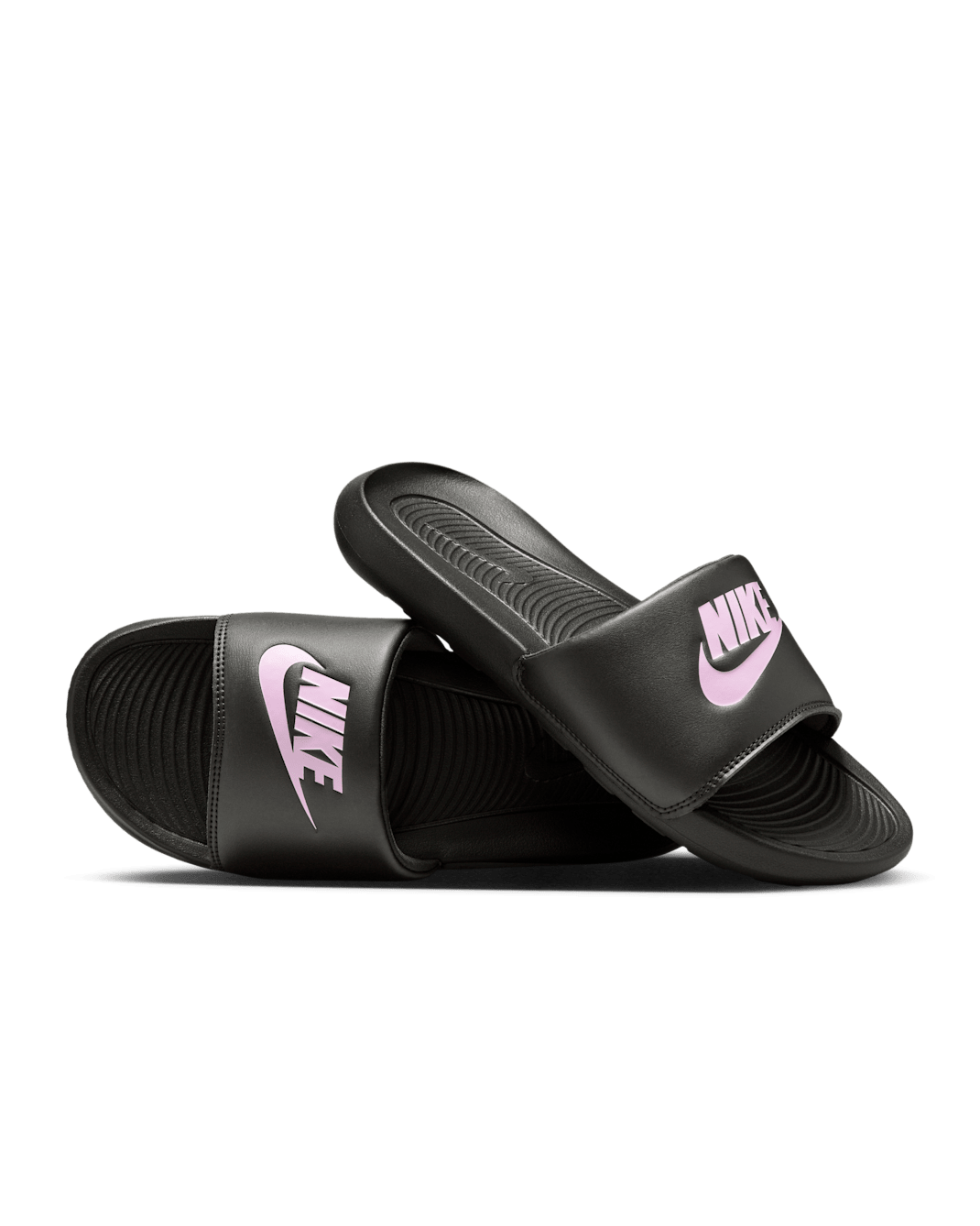 Nike Victori One Kadın Terliği - Siyah/Siyah/Light Arctic Pink