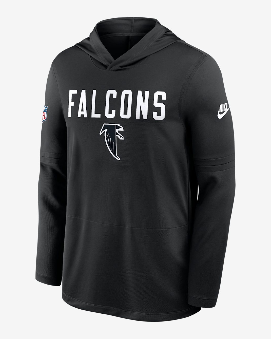 Atlanta Falcons Pass Accuracy Men's Nike Dri-FIT NFL Long-Sleeve Hooded Top - Black