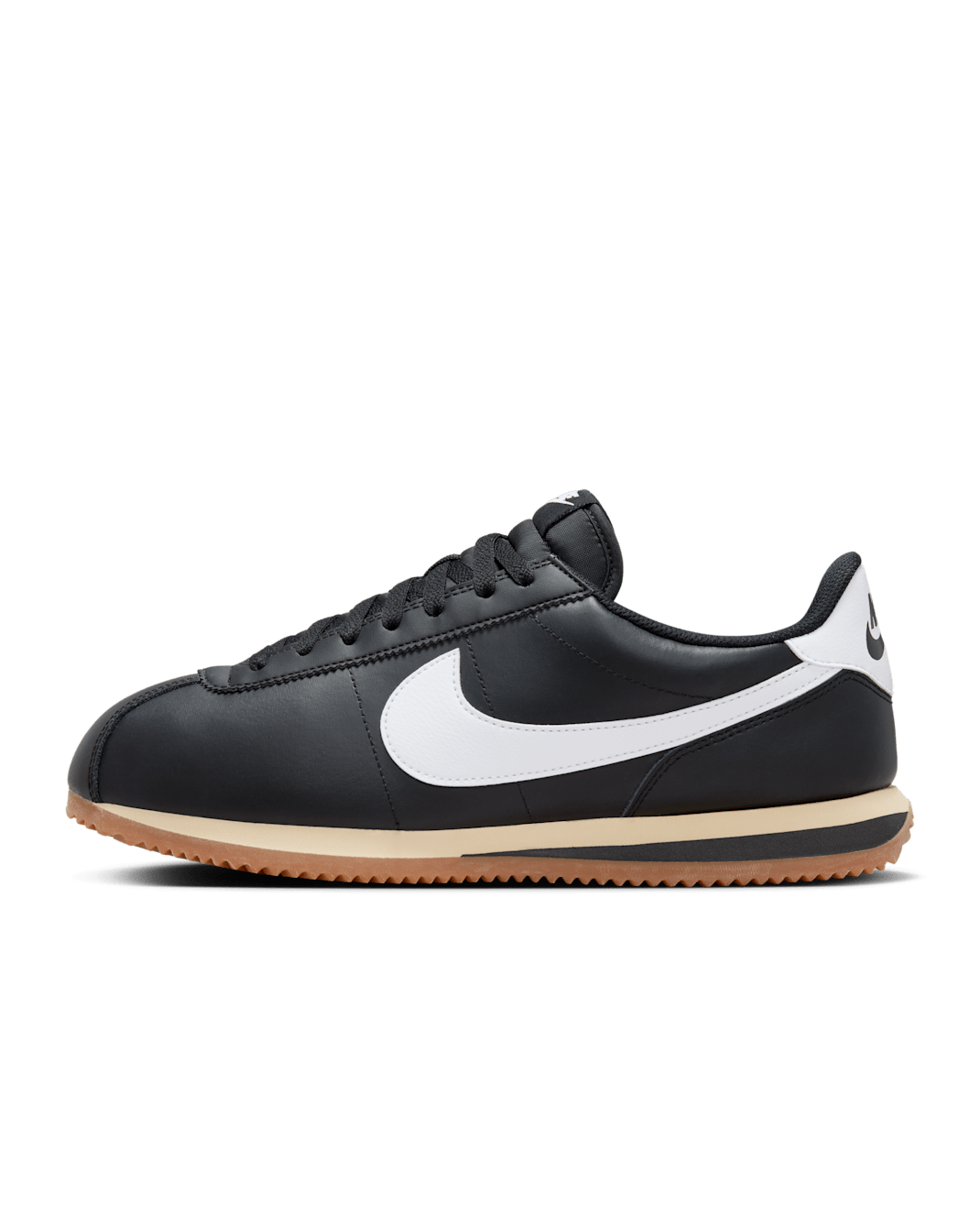 나이키 코르테즈 레더 남성 신발 - 블랙/검 미디엄 브라운/세서미/화이트