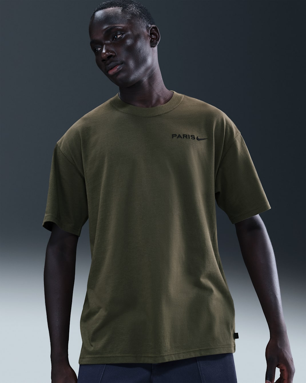 Playera de fútbol Nike para hombre Paris Saint-Germain - Caqui militar