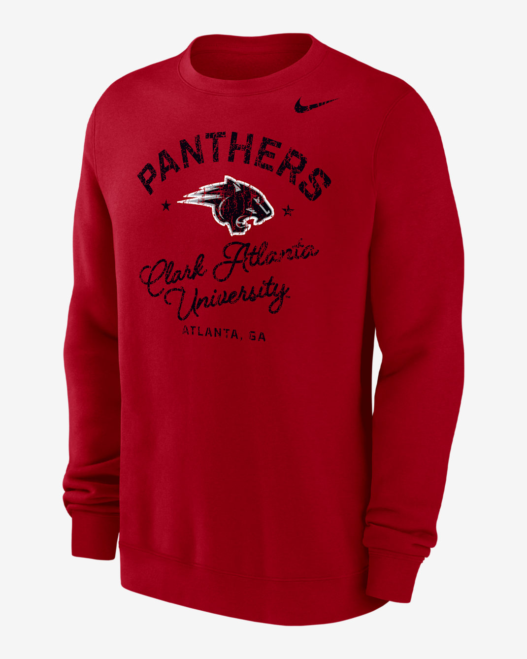 Nike Club Fleece College (Clark Atlanta University) Men’s Crew-Neck Sweatshirt - University Red