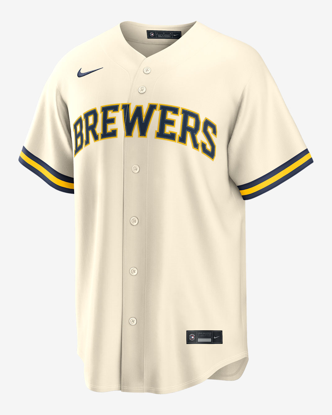 Jackson Chourio Milwaukee Brewers Men's Nike MLB Replica Jersey - Cream