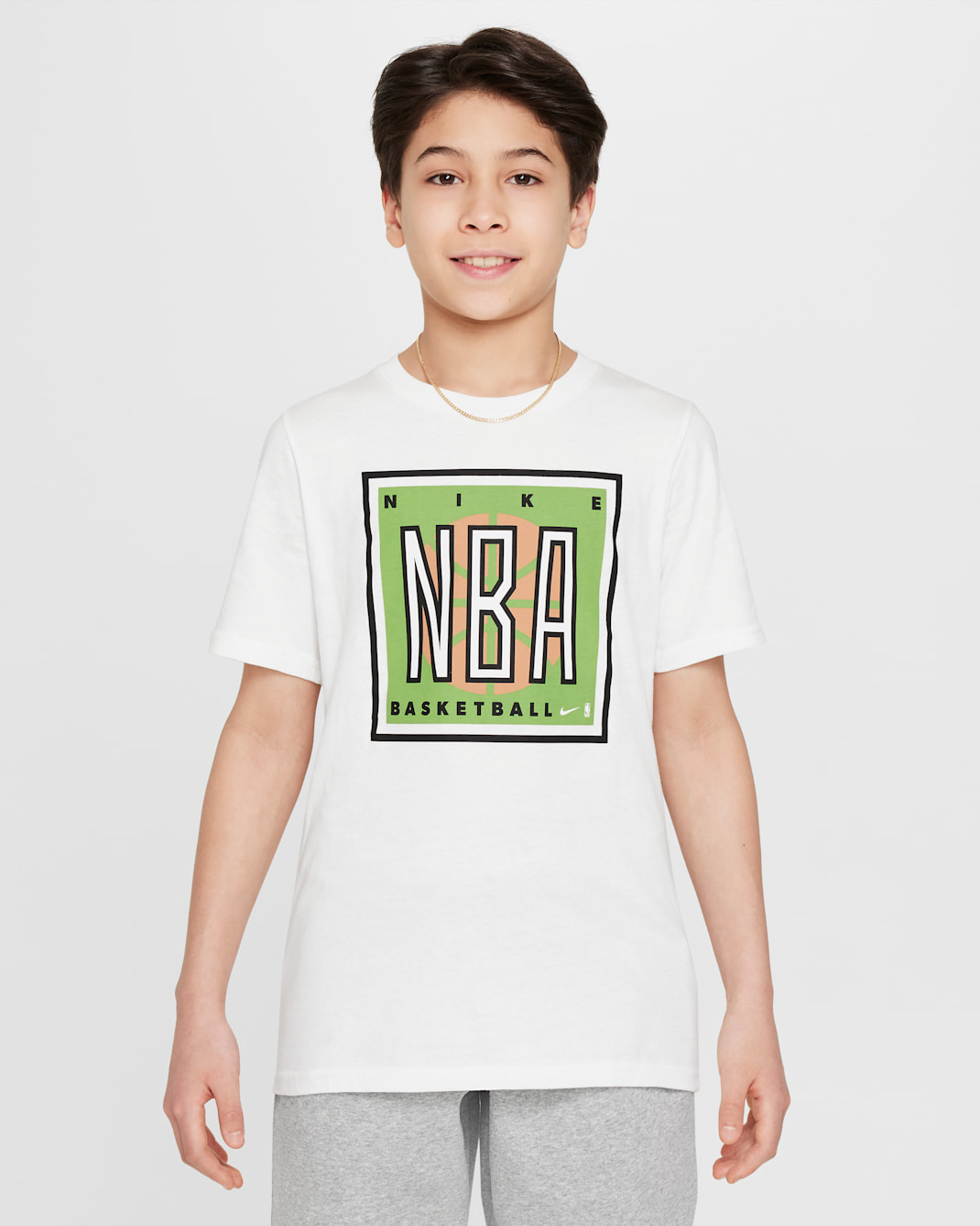 Team 31 Courtside Older Kids' (Boys') Nike Max90 NBA T-Shirt - Sail