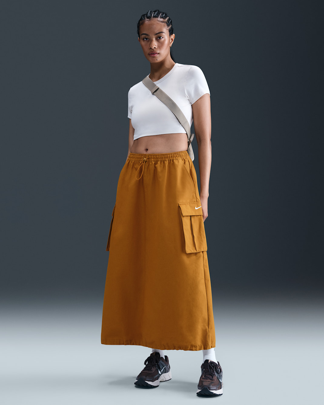 Γυναικεία cargo φούστα σε ριχτή γραμμή Nike Sportswear - Desert Ochre/Sail