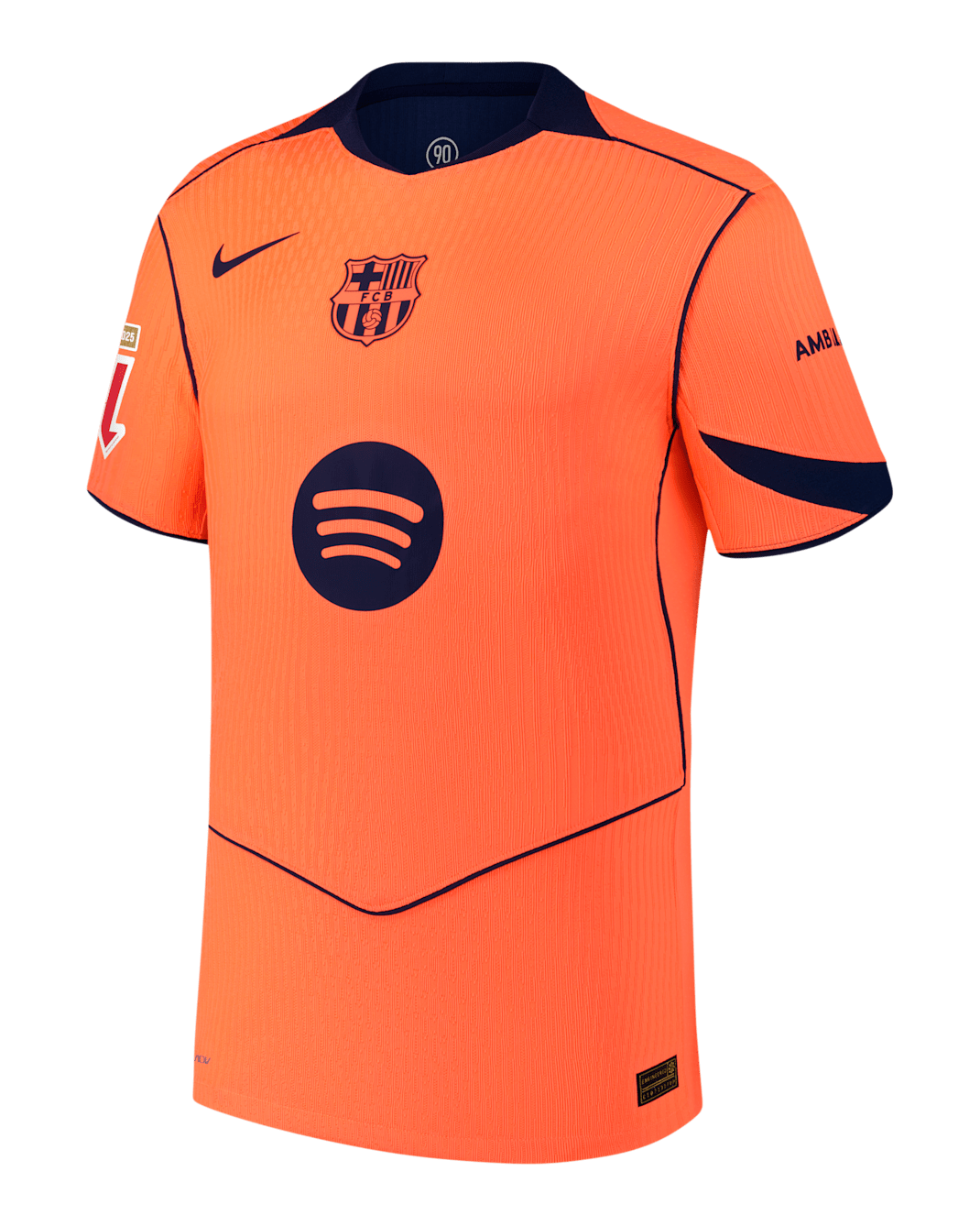 Gavi Barcelona 2025/26 Match Third Men's Nike Dri-FIT ADV Soccer Jersey - Orange