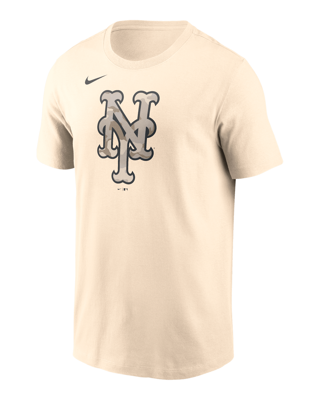 Playera Nike de la MLB para hombre New York Mets Camo - Crema