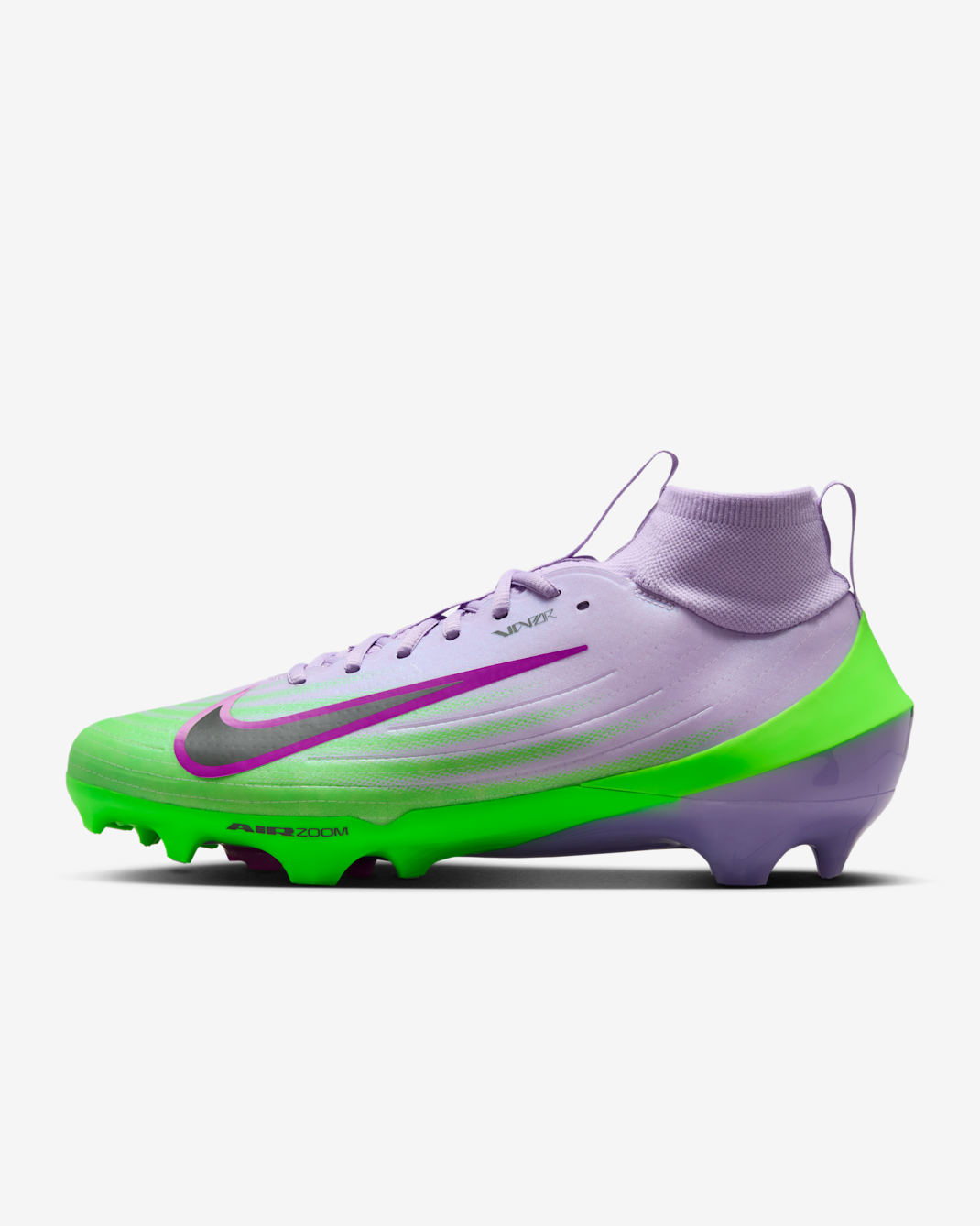 Nike Vapor Pro 1 Football Cleats - Hydrangeas/Green Strike/Doll/Dark Smoke Grey