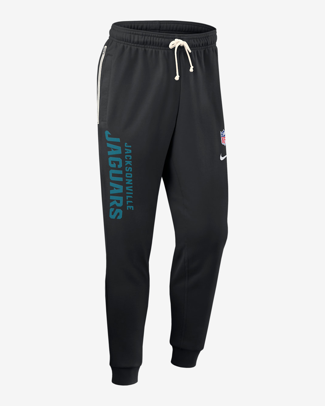 Pants Nike Dri-FIT de la NFL de pierna entallada para hombre Jacksonville Jaguars Ground Game Sideline - Negro
