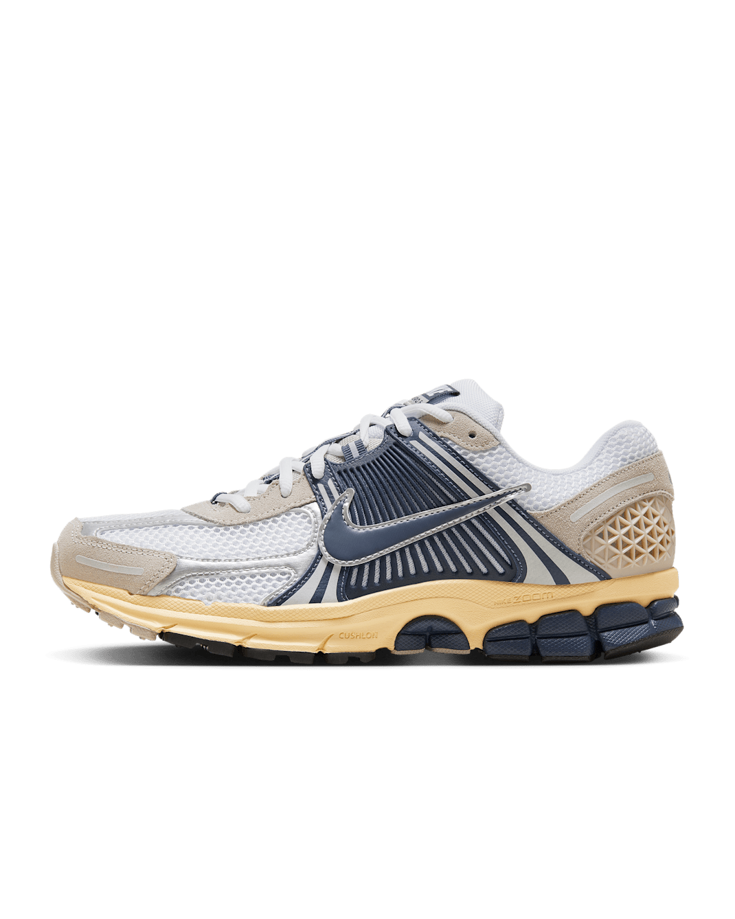 Nike Zoom Vomero 5 Men's Shoes - White/Cream II/Metallic Platinum/Thunder Blue
