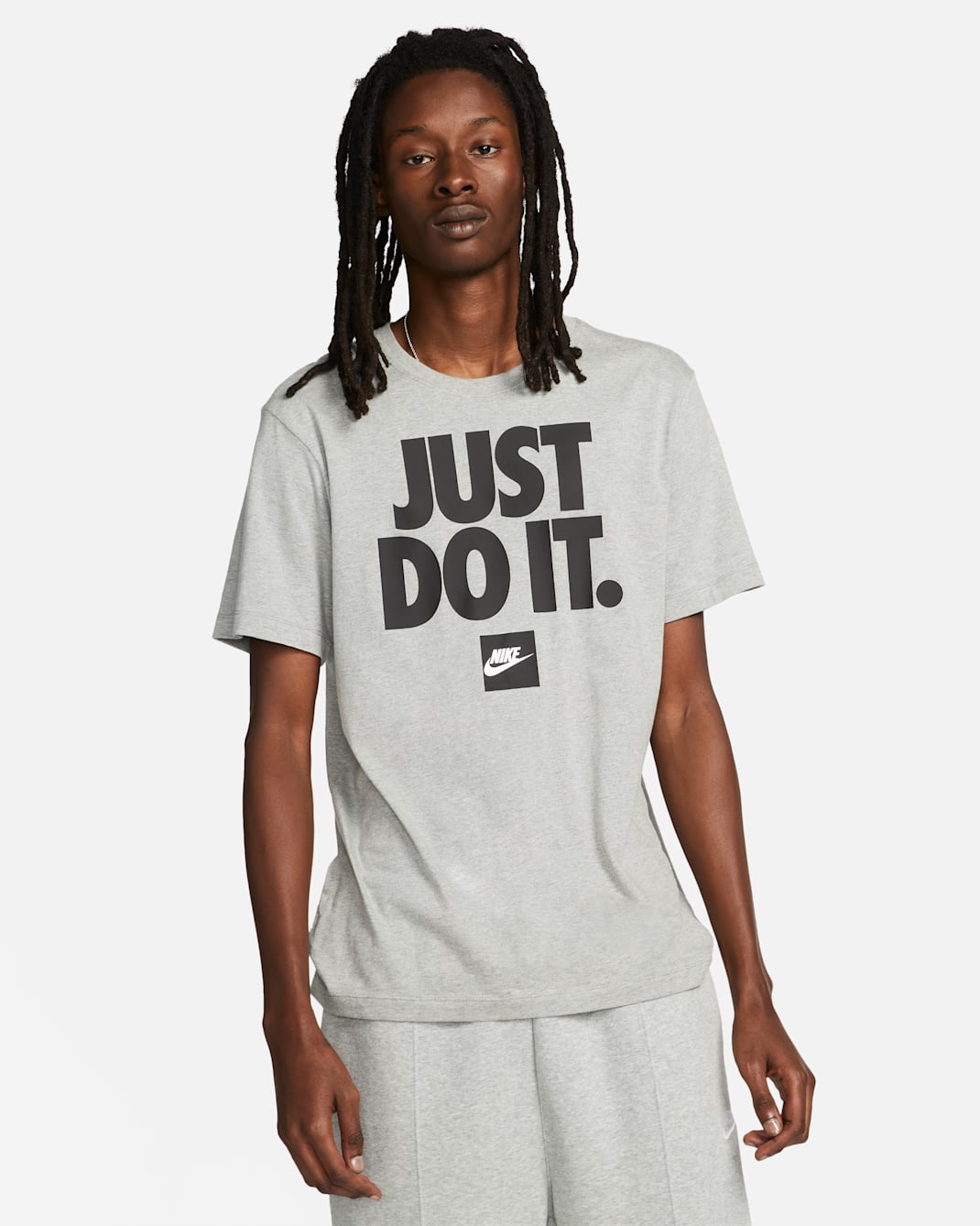 Playera para hombre Nike Sportswear - Gris oscuro jaspeado