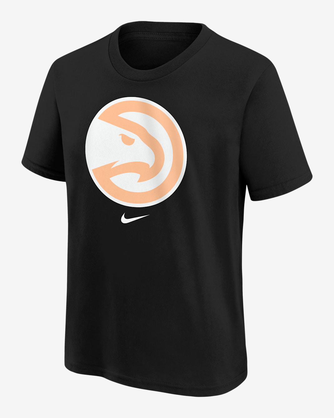Playera de manga corta para niños talla grande Atlanta Hawks Essential City Edition - Negro